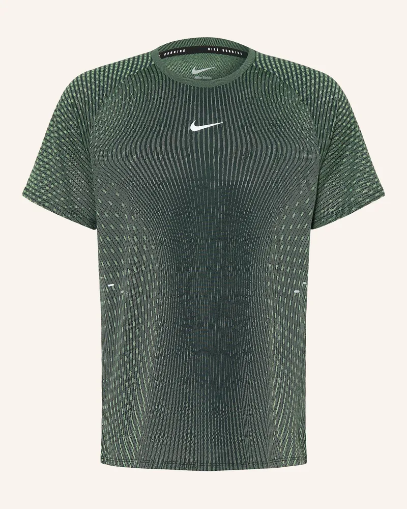 Nike Funktionsshirt Stride Aero-Fit schwarz Dunkelgrün
