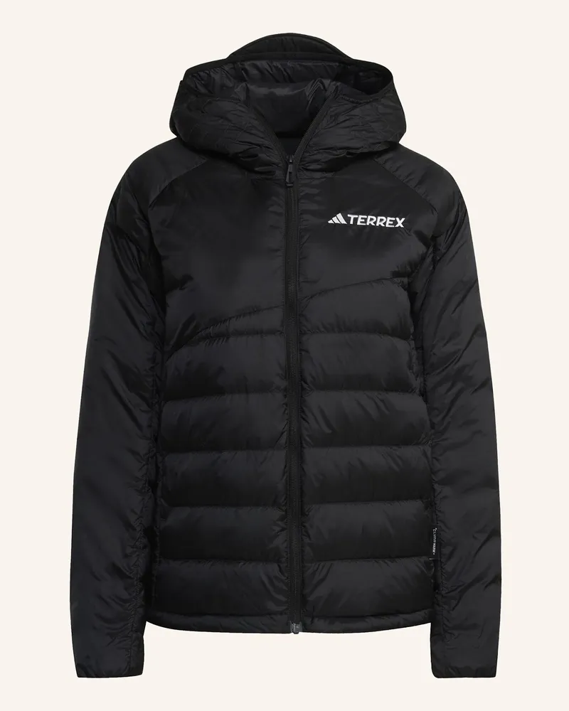 adidas Terrex Xperior Climawarm+ Daunenjacke, Kapuze schwarz Schwarz