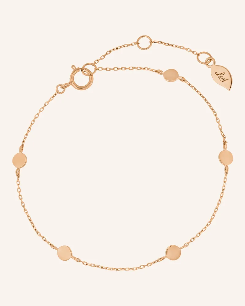 Leaf Armband Mini Plates Aus 14 Karat Gelbgold rosegold Roségold