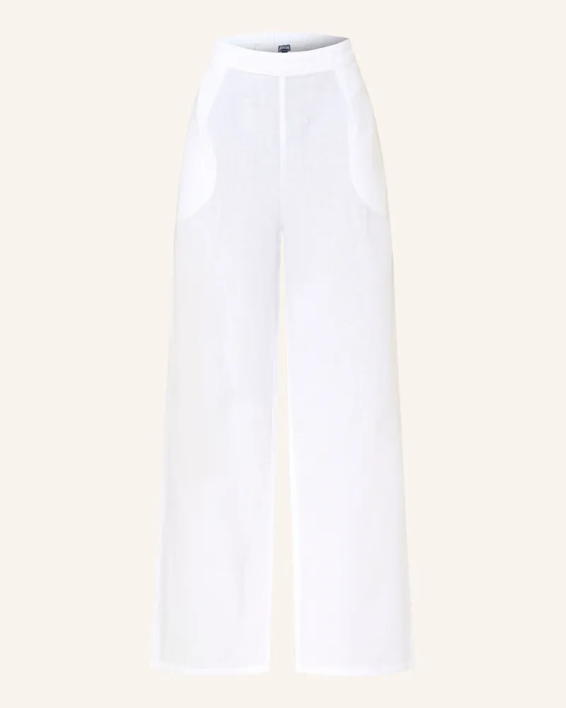 Vilebrequin Leinenhose Lin weiss Weiss