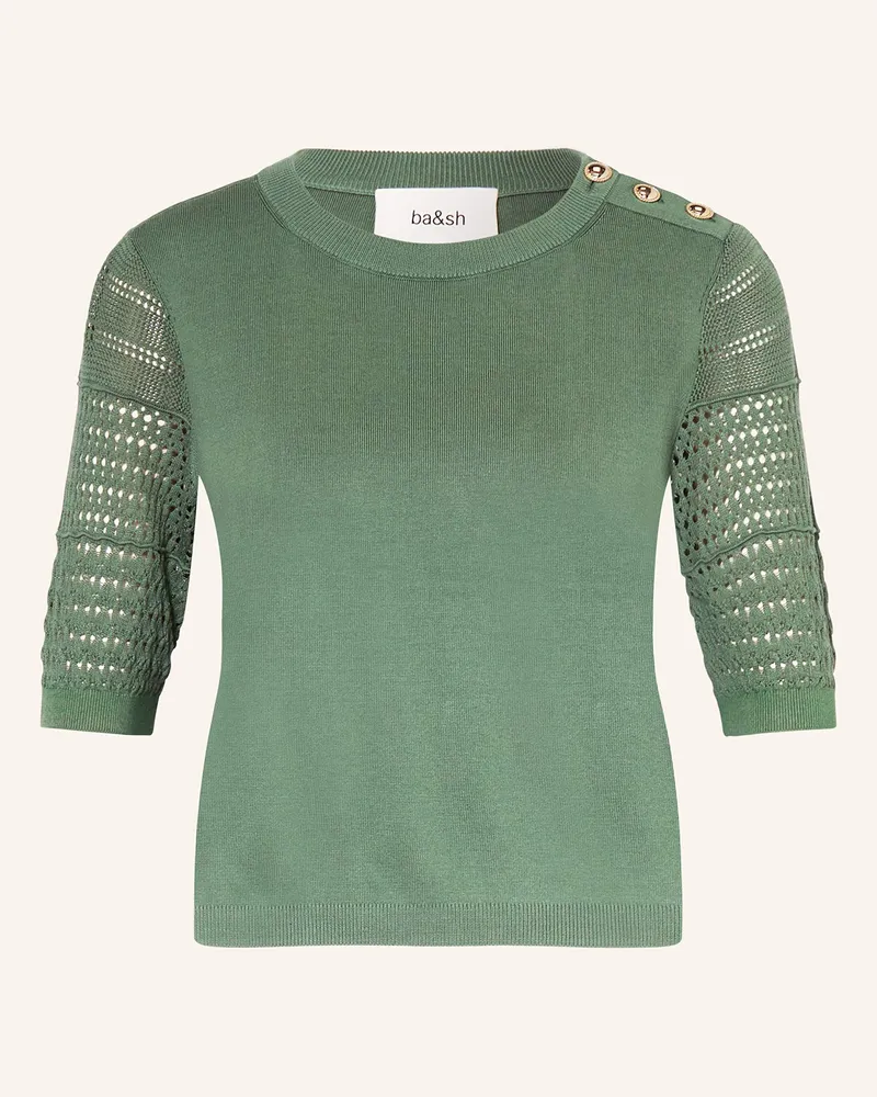 ba&sh Strickshirt SHIRLEY Grün