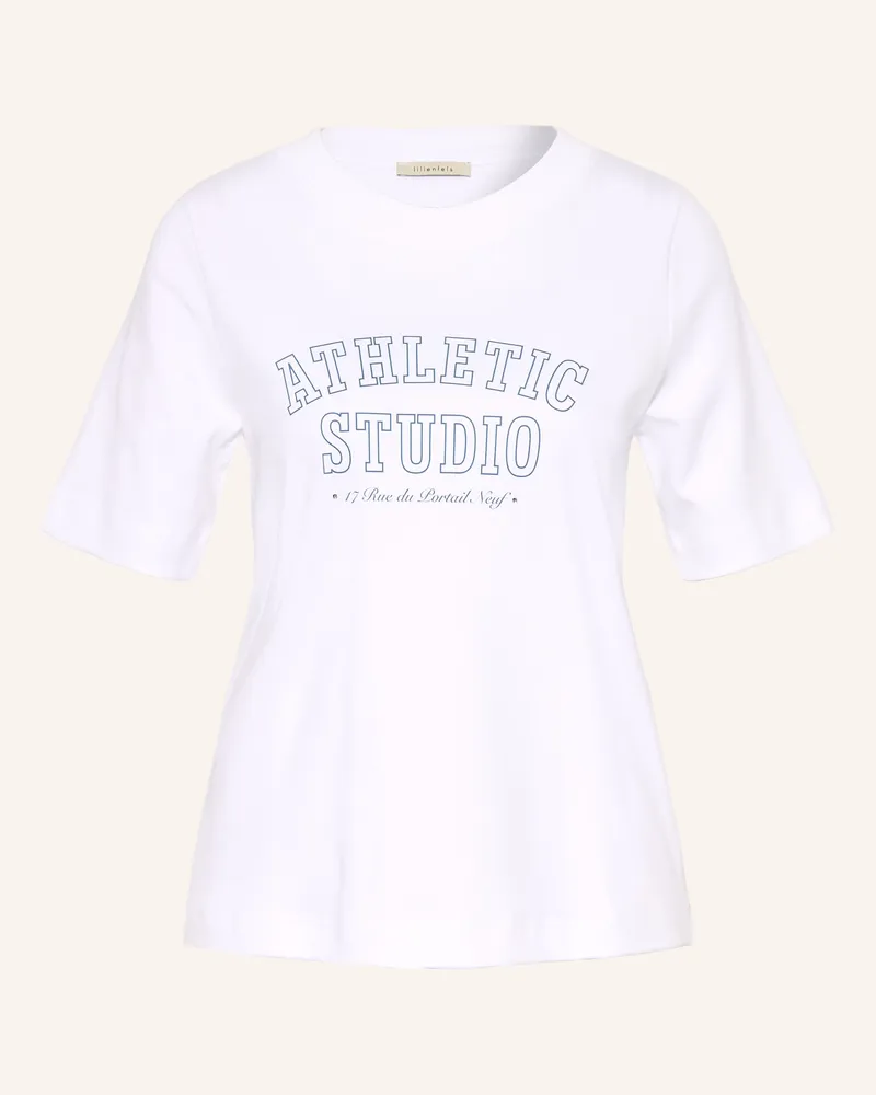 lilienfels T-Shirt mit Schmucksteinen Weiss