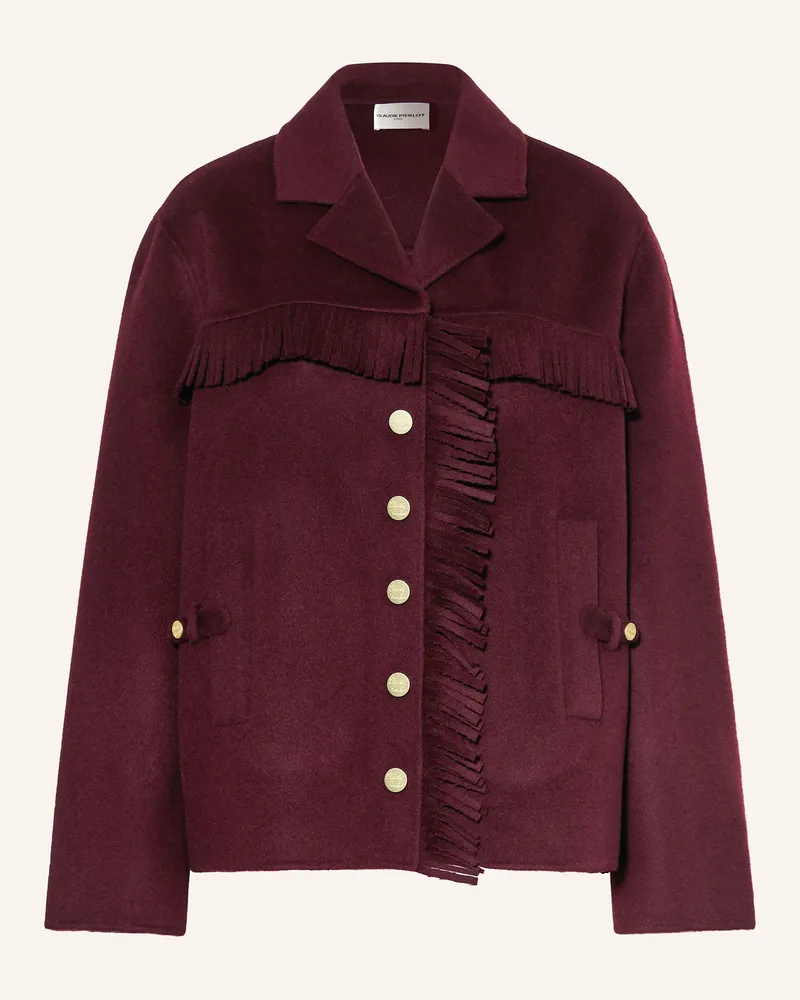 Claudie Pierlot Jacke Dunkelrot