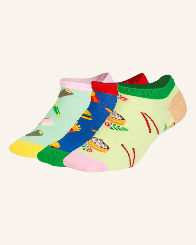 DillySocks Sneakersocken SHORT FOODIE DREAMS Hellgelb