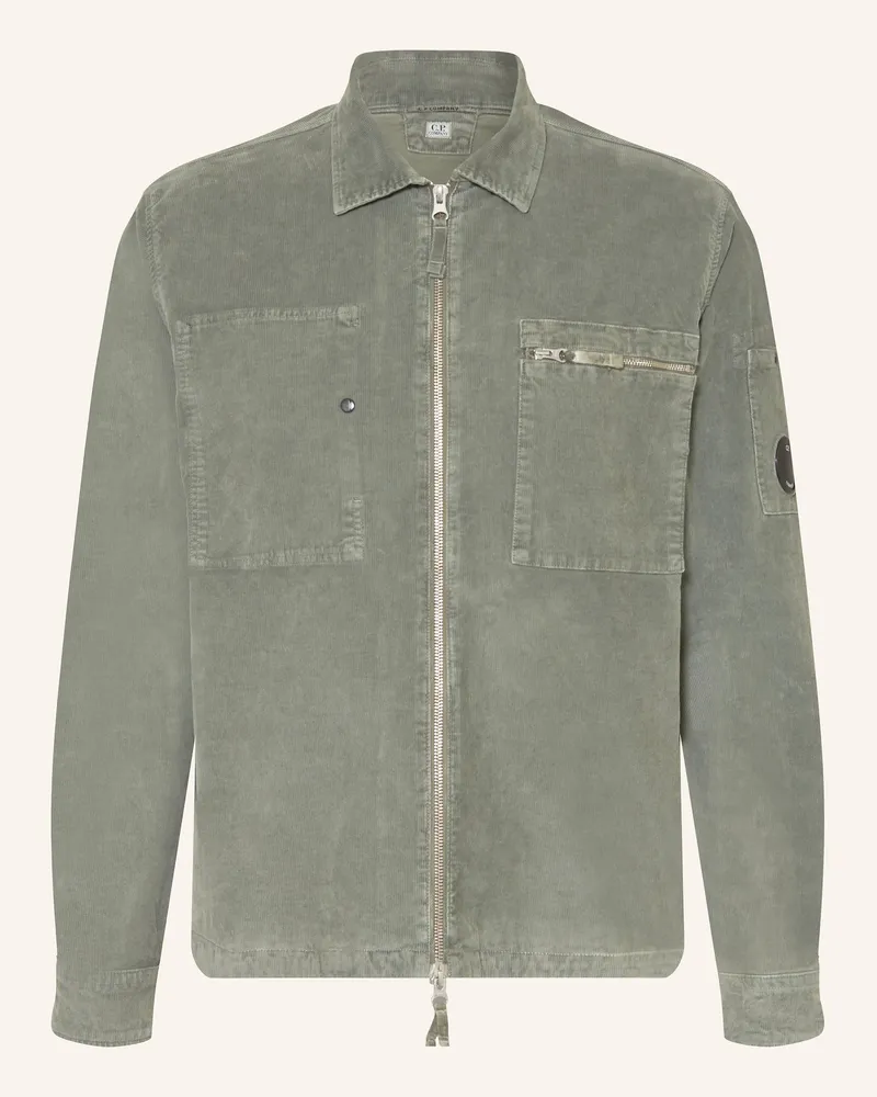 C.P. Company Overjacket aus Cord Grün