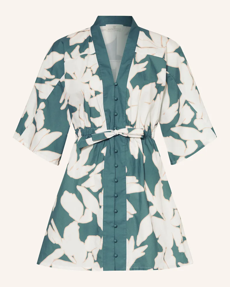 watercult Tunika Floral Abstract blau Petrol