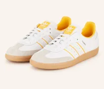 Sneaker SAMBA OG - WEISS/ HELLGRAU/ ORANGE