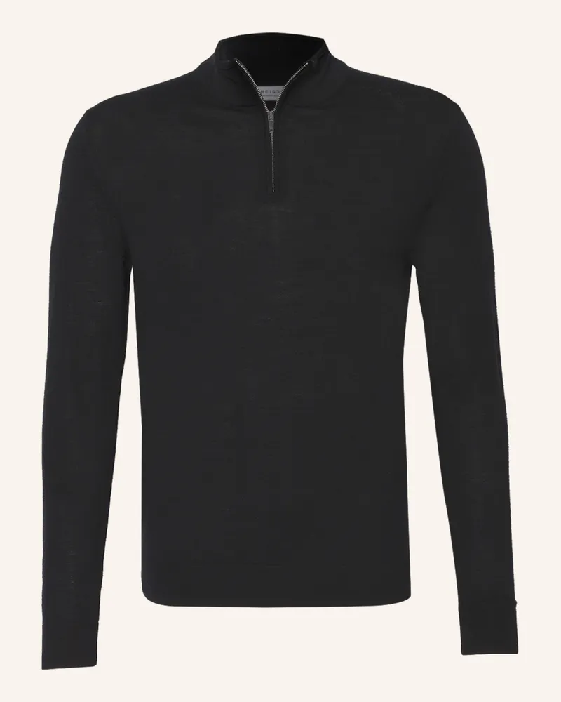 Reiss Troyer Blackhall Aus Merinowolle schwarz Schwarz