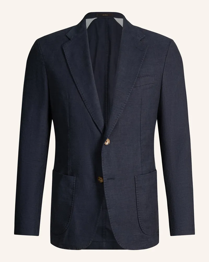 windsor. Anzugsakko Giro Slim Fit Mit Leinen blau Dunkelblau