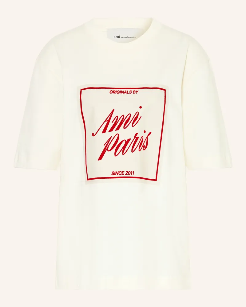 AMI Paris T-Shirt weiss Creme
