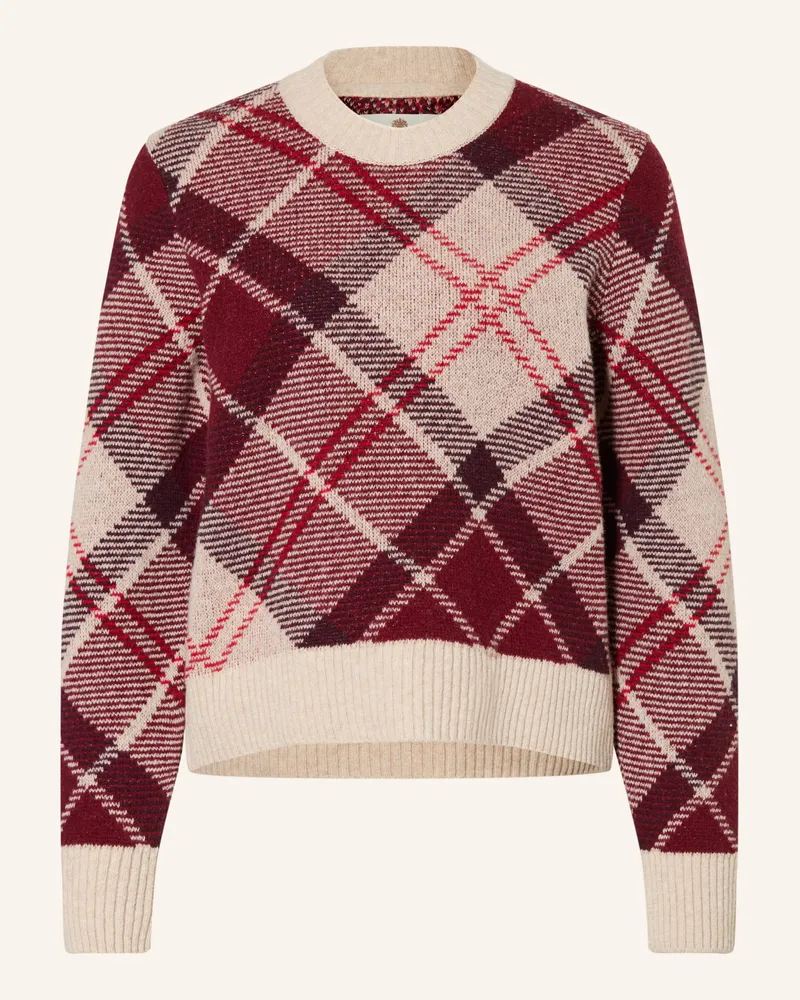 Barbour Pullover Stevie rot Dunkelrot