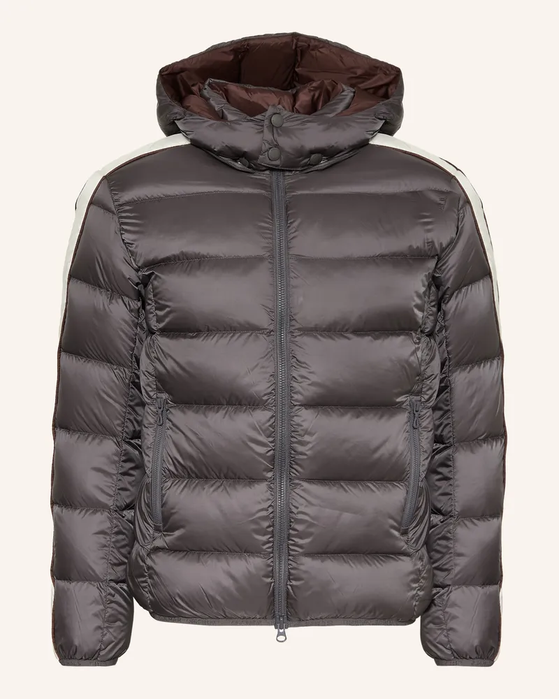 Colmar Daunenjacke Mit Abnehmbarer Kapuze weiss Dunkelgrau