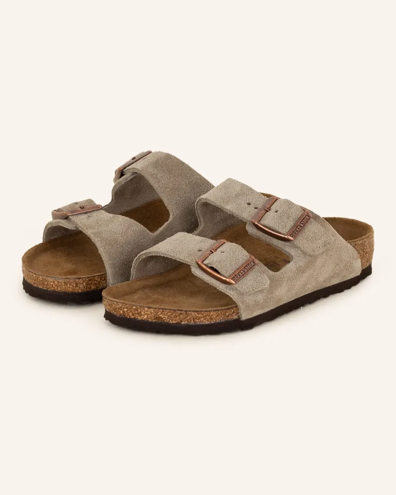 Birkenstock Pantoletten Arizona beige Taupe