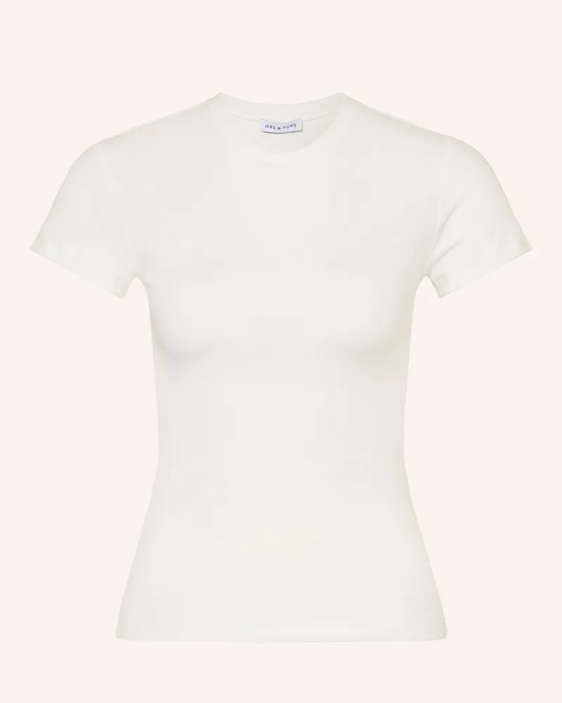 Mrs & HUGS T-Shirt weiss Weiss