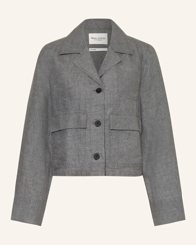 Marc O'Polo Leinenblazer grau Grau