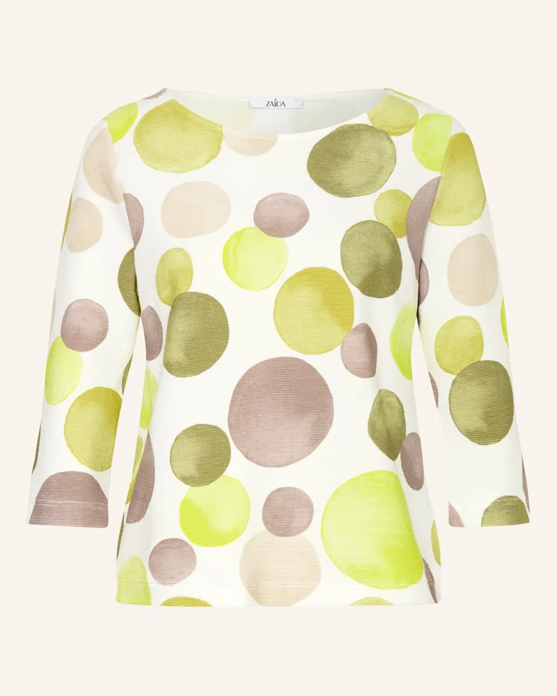 ZAíDA Shirt Mit 3/4-Arm gruen Weiss