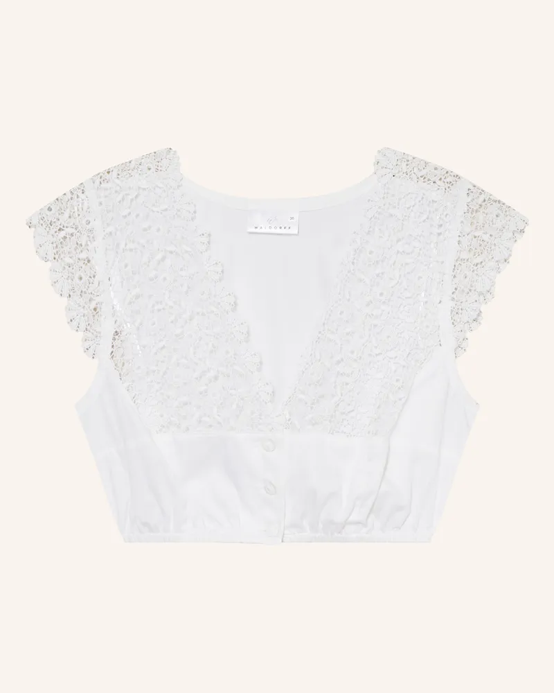 WALDORFF Dirndlbluse Weiss