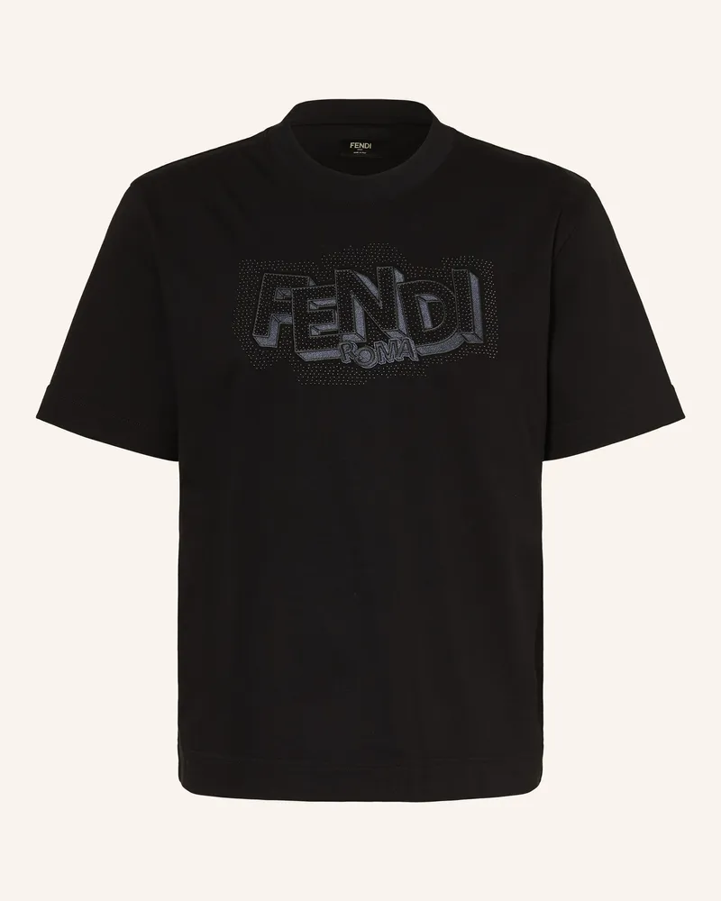 Fendi T-Shirt schwarz Schwarz