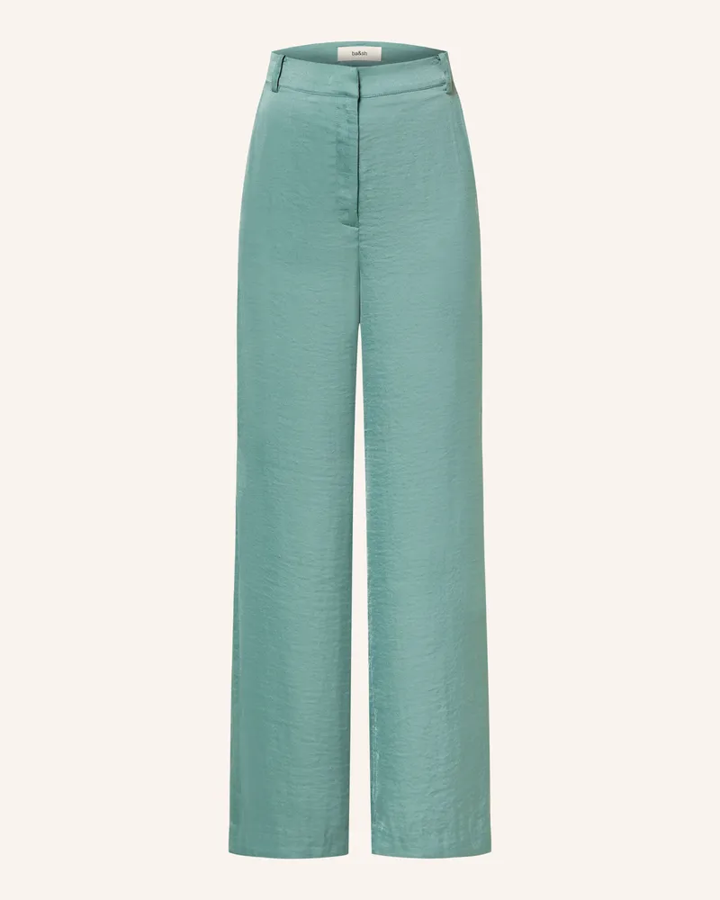 ba&sh Marlenehose SOLVEIG aus Satin Grün