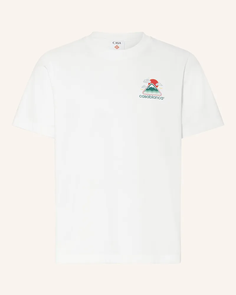Casablanca Paris T-Shirt Montagne Ondulée weiss Weiss