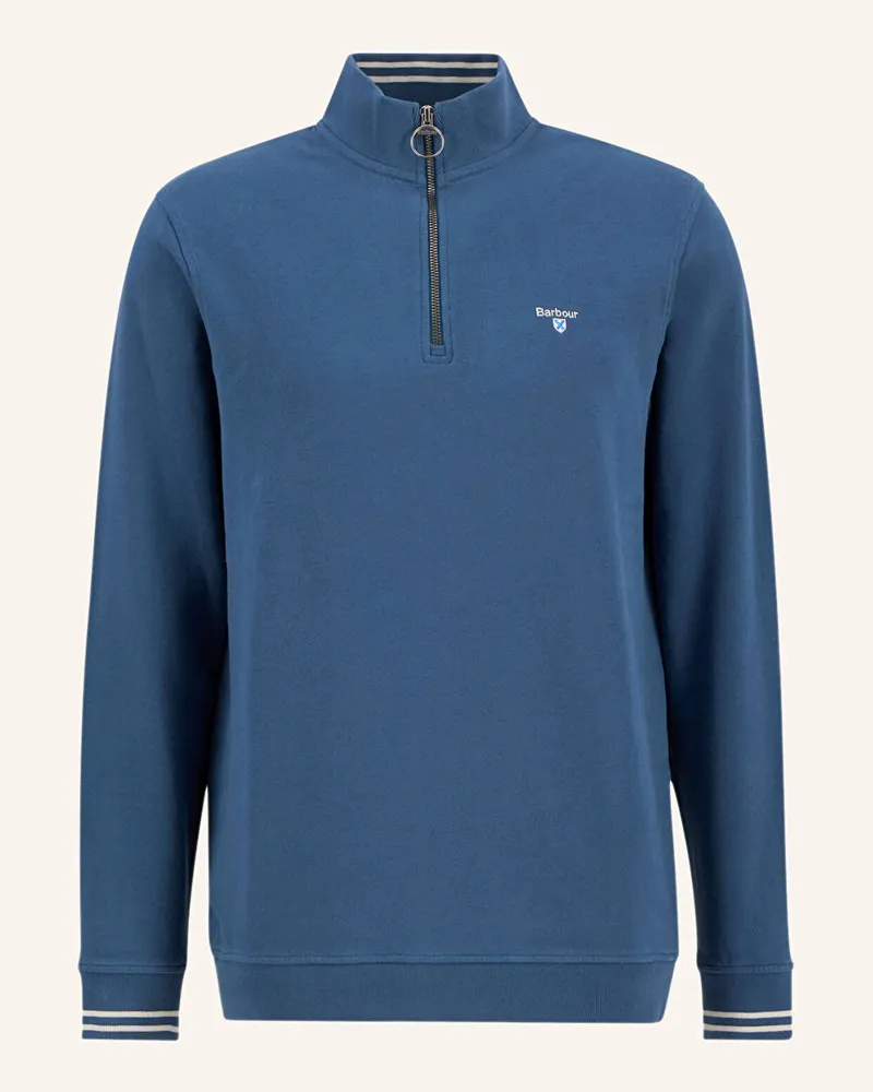 Barbour Sweat-Troyer Rosford blau Dunkelblau