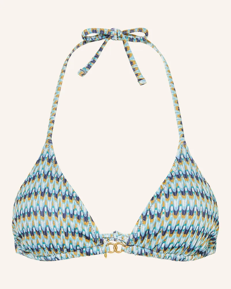 Banana Moon Triangel-Bikini-Top Jotrao Nerea Mit Glitzergarn gruen Türkis