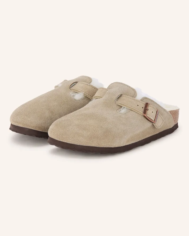 Birkenstock Pantoletten Boston beige Taupe