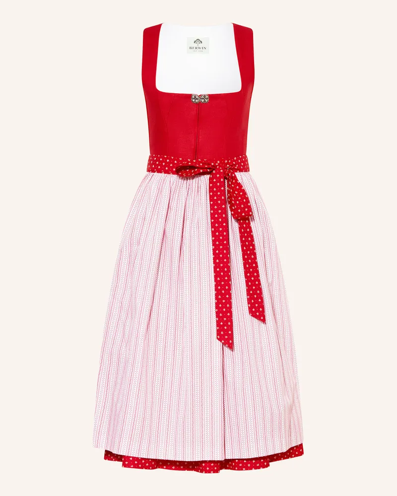 Berwin & Wolff Dirndl mit Leinen Rot