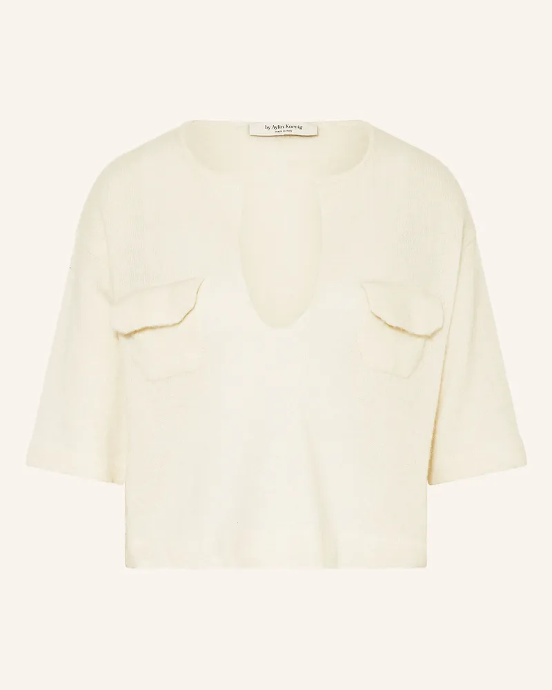 by Aylin Koenig Strickshirt Paulina Mit Alpaka weiss Creme