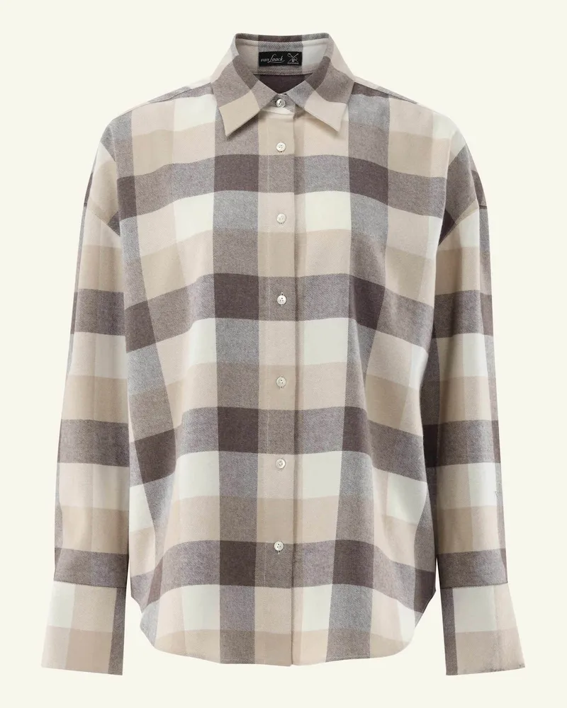 van Laack Bluse Modern Fit braun Beige