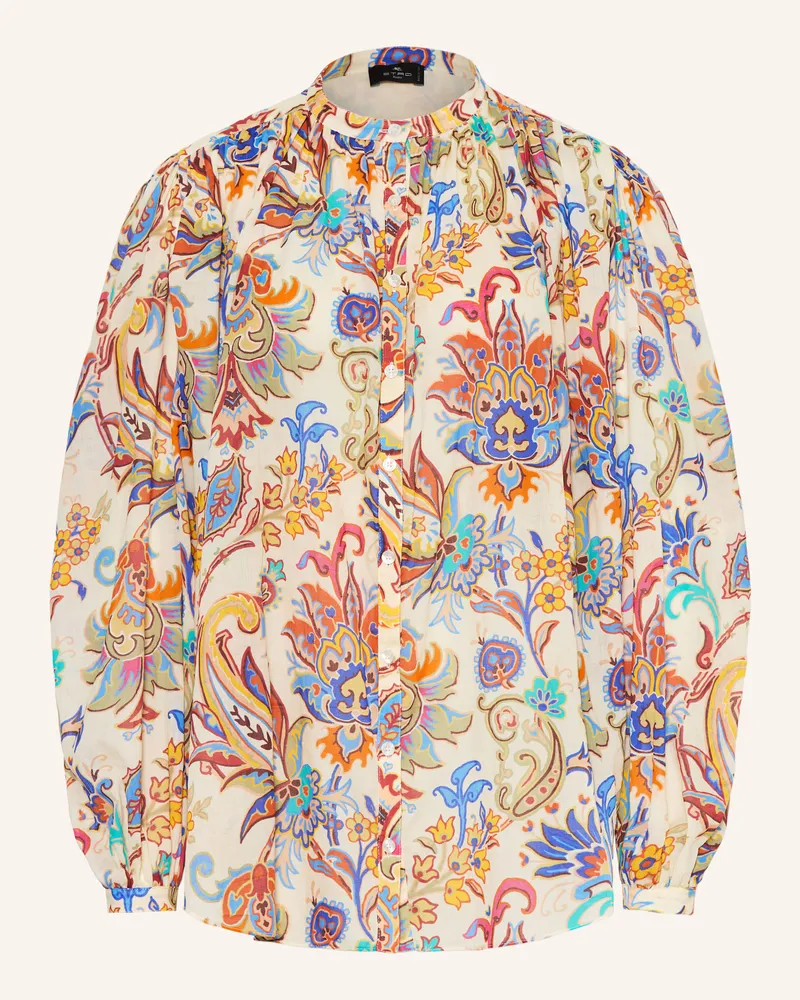 Etro Hemdbluse weiss Hellgelb