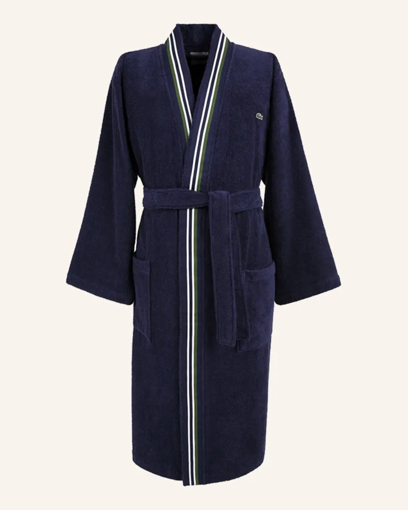 Lacoste Bademantel Lclub blau Dunkelblau