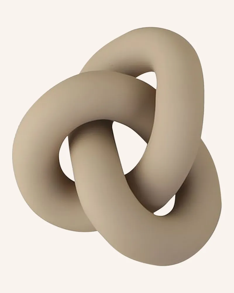 COOEE Design Dekofigur Knot Table Small beige Oliv