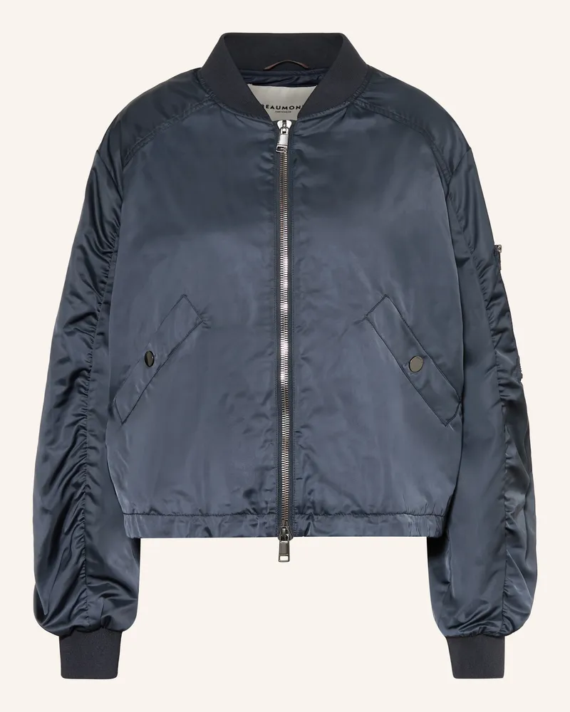 Beaumont Amsterdam Satinblouson Jody blau Dunkelblau