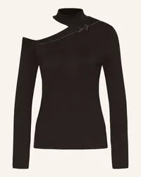 Liu Jo Longsleeve mit Schmucksteinen Schwarz