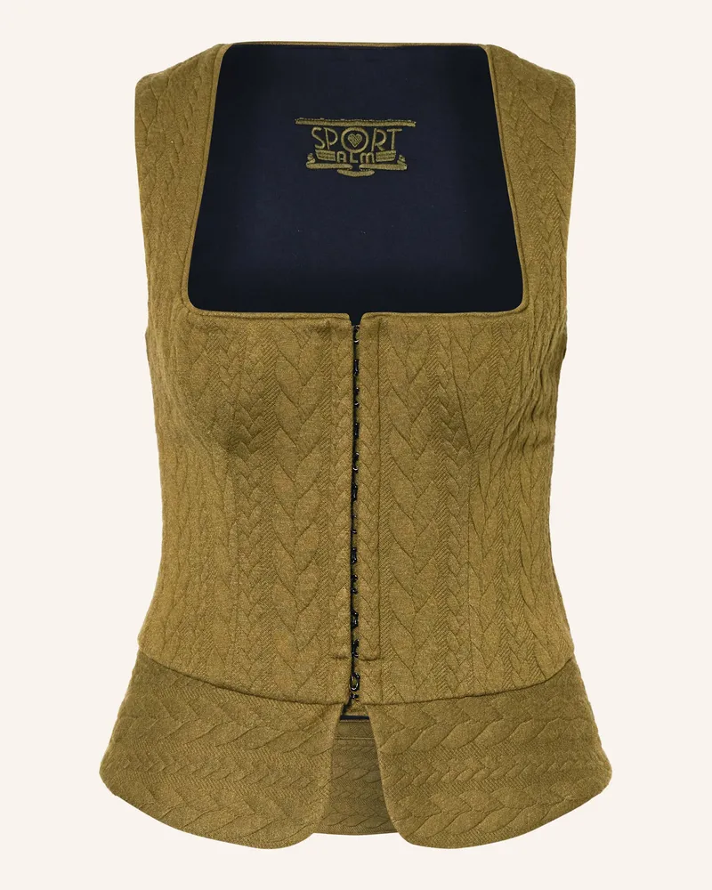 Sportalm Trachtenmieder gruen Khaki