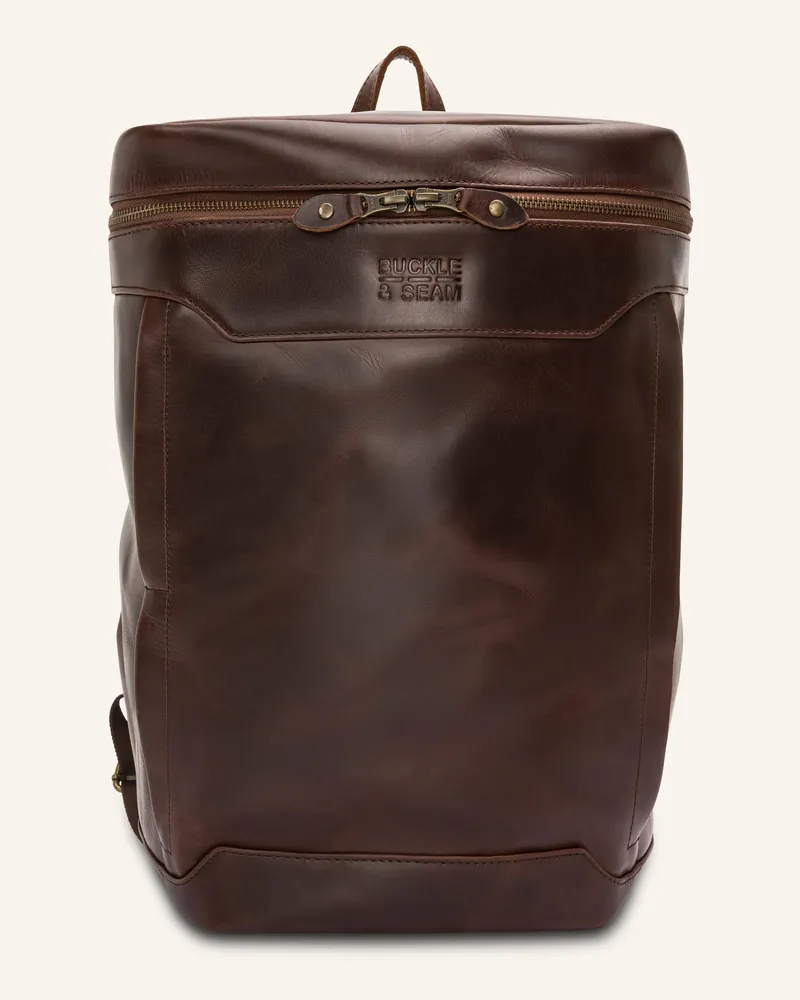 Buckle & Seam Rucksack SIWA mit Laptop-Fach Braun
