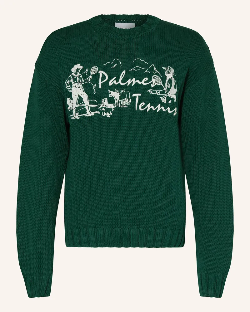Palmes Pullover Dunkelgrün