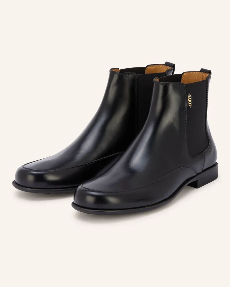 TOD'S Chelsea-Boots schwarz Schwarz