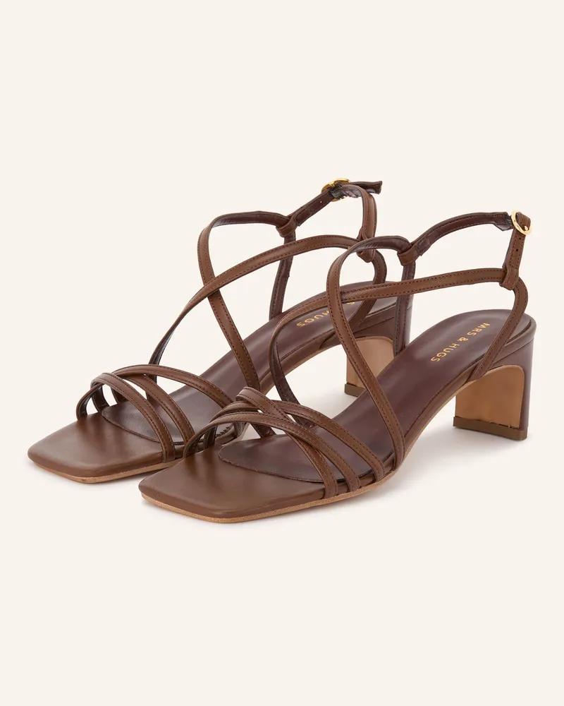 Mrs & HUGS Sandaletten Braun