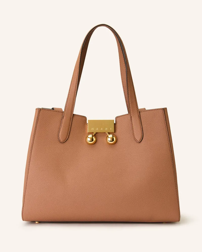 Marni Handtasche Trunkaroo Small braun Braun