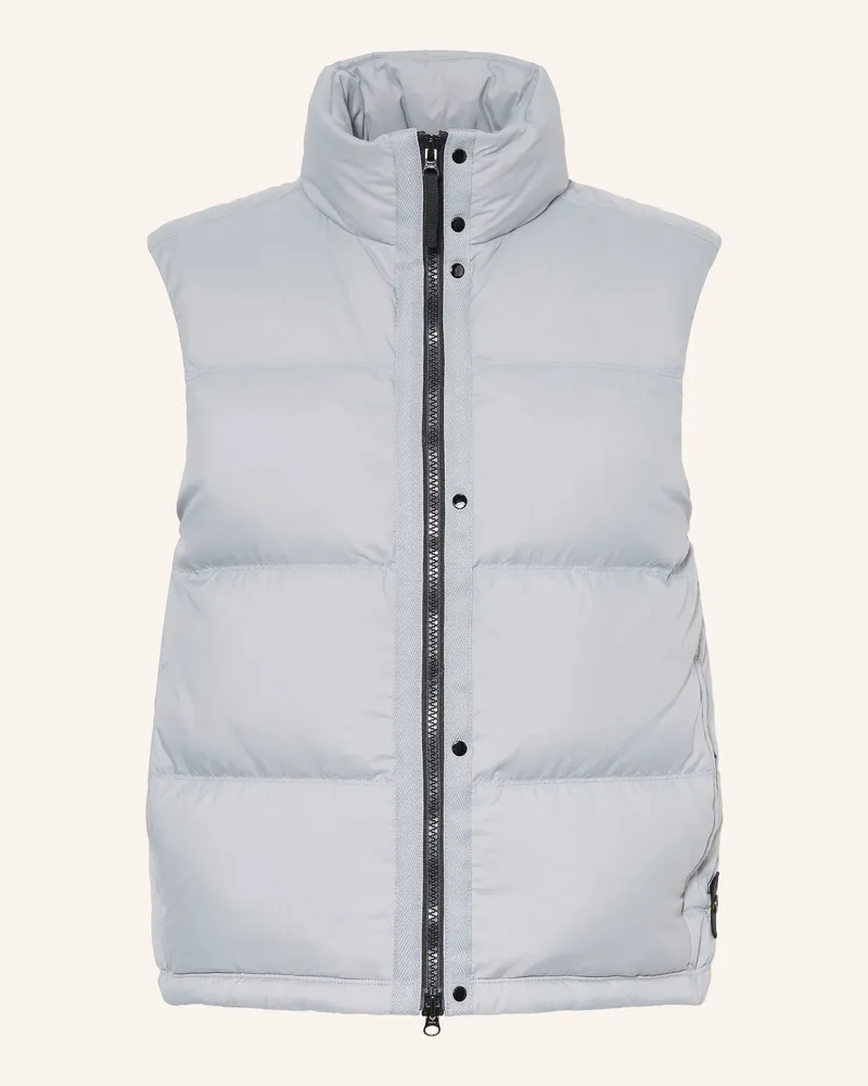 Stone Island Daunenweste blau Hellblau