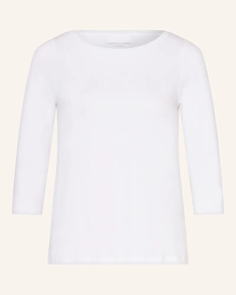 Majestic Shirt mit 3/4-Arm Weiss
