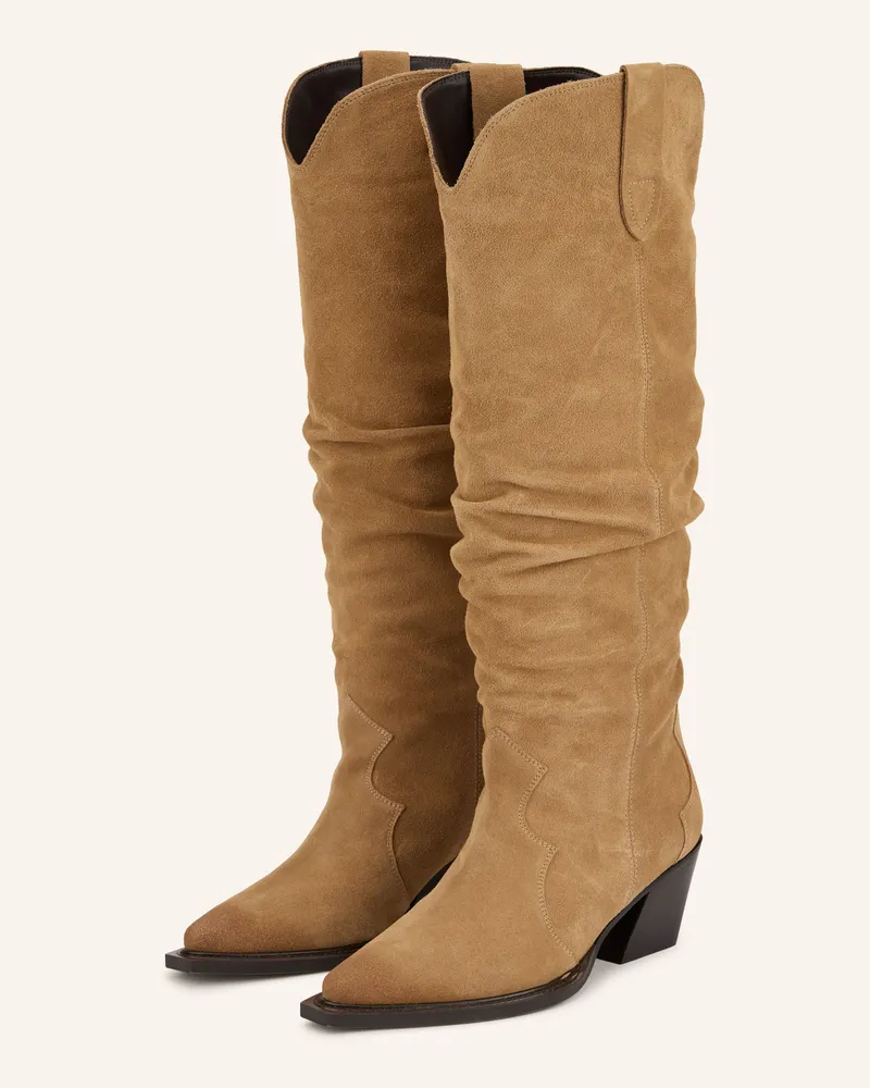 Dolce Vita Cowboy Boots Buckly braun Camel