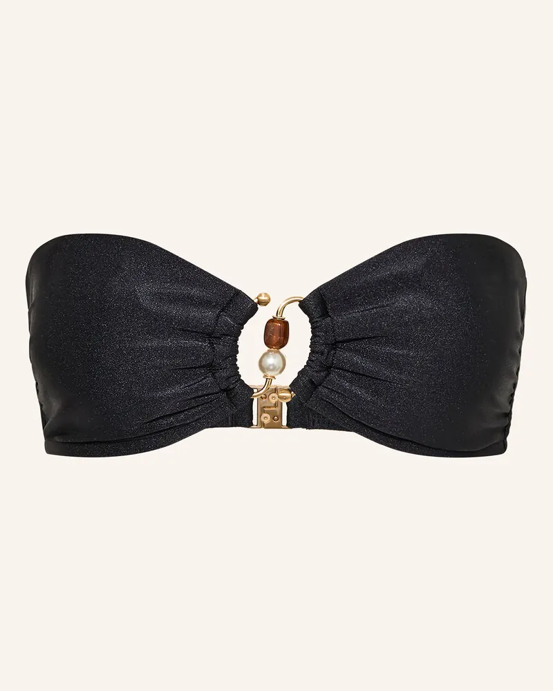 Seafolly Australia Bandeau-Bikini-Top Palermo schwarz Schwarz