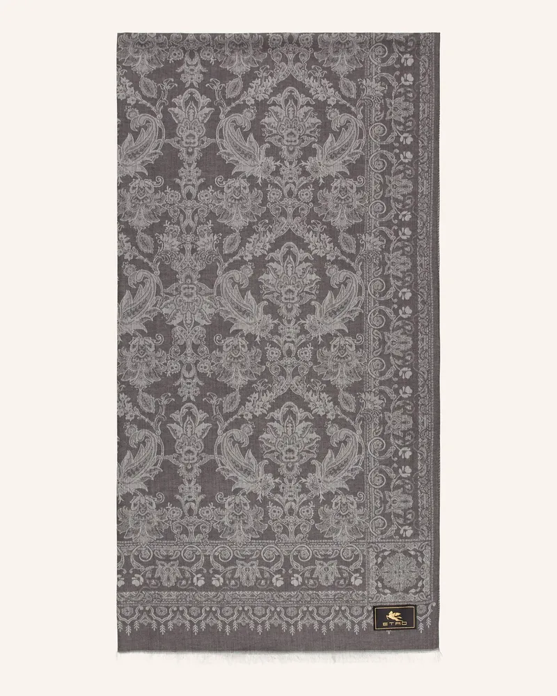 Etro Schal Hellgrau