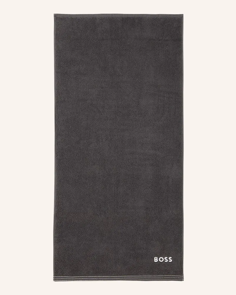 HUGO BOSS Handtuch Edge grau Dunkelgrau