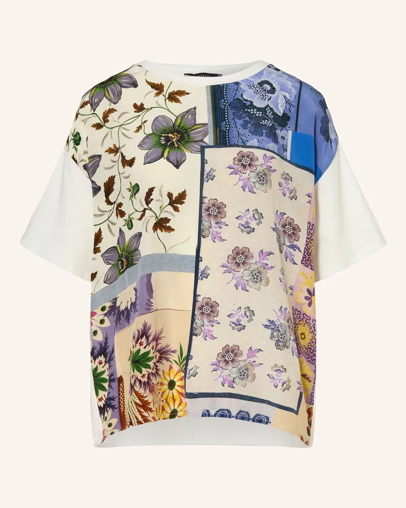 Max Mara Blusenshirt Pampas Im Materialmix weiss Weiss