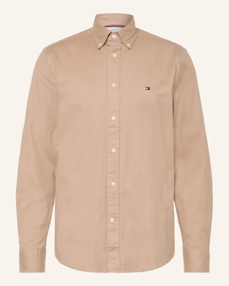 Tommy Hilfiger Flanellhemd Regular Fit beige Beige