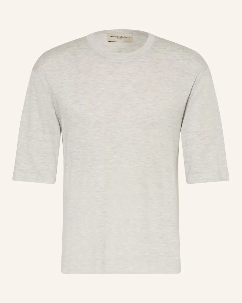 Officine Generale Strickshirt Boris grau Hellgrau